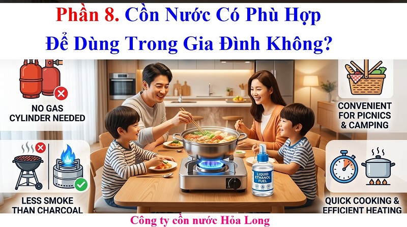 Cồn Nước Đốt Bếp Có An Toàn Cho Sức Khỏe Không?